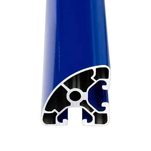Aluprofil 2m Aluminium Profil 40x40mm Nut 8 Eckprofil rund von Schmidt Systemprofile
