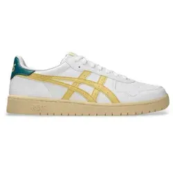 Asics Unisex 1203A615 Schuhe JAPAN S in Weiß und Gelb (Größe 40) - Der JAPAN S Schuh vereint zeitloses Design mit modernem Komfort. Inspiriert von den 80er Jahren, bietet er eine bequeme Cupsole und eine strapazierfähige Obermaterialkombination für lässige Looks.