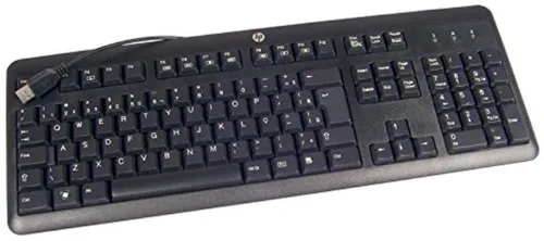 HP Standard Keyboard USB Deutsch schwarz – Kabelgebunden