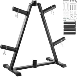 VEVOR Hantelscheibenständer A-Rahmen - Hantelscheibenständer für Krafttraining mit 136 kg Tragkraft, robust und platzsparend – ideal für Fitnessstudios und Heimtraining.