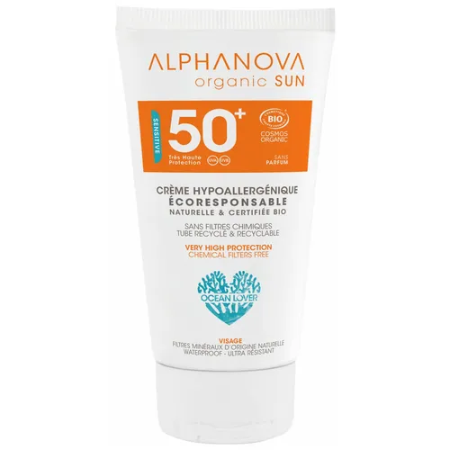 Alphanova Sun LSF 50+ ohne Duftstoffe 50 g ist eine Creme aus sehr hohem Sonnens