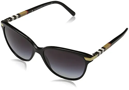 Burberry Sonnenbrille BE4216 30018G - Elegante Cat Eye Sonnenbrille für Damen mit stilvollem goldenen Detail, UV400 Schutz und grauen Verlaufsgläsern – perfekt für jeden Anlass.