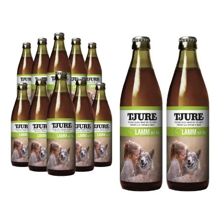 Tjure Hund - Lamm und Reis  -  Spar Aktion 10 + 2 | Hunde Smoothie | bei empfindlichem Magen