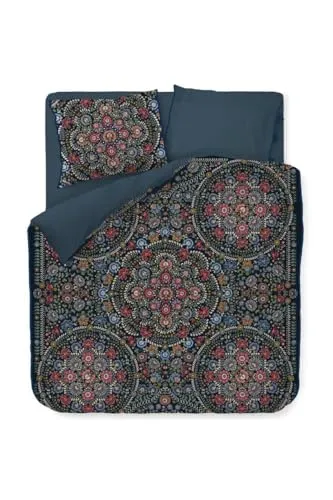 PiP Studio Bettwäsche Il Ricamo dark blue 1 Bettbezug 200 x 200 cm + 2 Kissenbezüge 80 x 80 cm