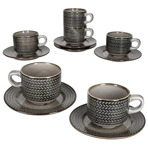 MÄSER Tasse Mäser Prospero Kaffeetassen-Set für 6 Personen in braun von MÄSER