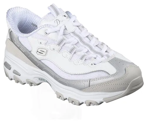 Skechers D´LITES - SMOOTH NOSTALGIA Damen Sneaker Slip-in 150537 weiß, Größe 41 EU - Genieße Stil und Komfort mit den Skechers D'Lites - Smooth Nostalgia. Die innovative Slip-in-Funktion ermöglicht ein einfaches Anziehen, während die gepolsterte Innensohle für ein angenehmes Laufgefühl sorgt. Ideal für den Alltag!