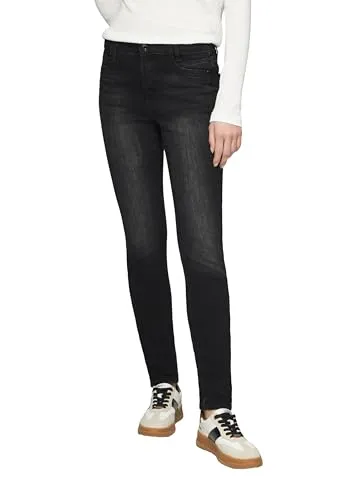 s.Oliver Skinny-fit-Jeans Izabell - Schwarz mit starker Waschung - Jeans in Größe 36, mit starkem Waschungseffekt, atmungsaktiv und elastisch für optimalen Tragekomfort im Alltag.