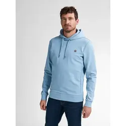Kapuzensweatshirt PETROL INDUSTRIES, Herren, Gr. XXL, blau - Herren-Sweatshirt von Petrol Industries in pale blue mit Logo. Bequemer regular fit, taillenbedeckt und aus 95% Baumwolle für ein angenehmes Tragegefühl.
