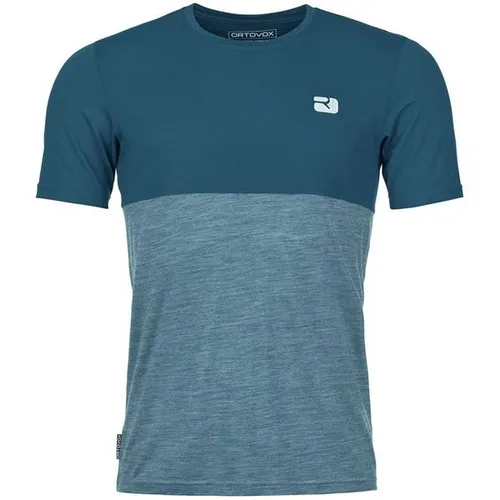 Ortovox 150 Cool Logo T-Shirt Men petrol blue (S) - T-Shirts & Longsleeves mit nachhaltiger Kühlung: Ideal für heiße Sommertage dank Tencel(TM) und Merinowolle, bietet es optimalen Tragekomfort und Klimaregulierung.