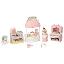 Sylvanian Families Dorfkonditorei Set für Starter Haus - Puppenhäuser Zubehör für Sylvanian Families, fördert kreatives Spielen und Fantasie, ideal für Kinder ab 3 Jahren.