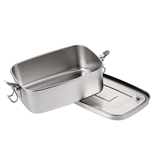 GRÄWE Edelstahl-Brotdose 1,1 Liter, mit Tragegriffen