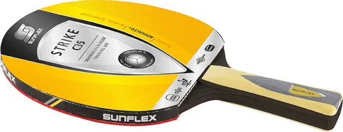 Sunflex Trainings-Tischtennisschläger Strike C35 - mit 2,0mm Schwamm und Taipan-Belag, ITTF zugelassen - 1 Schläger