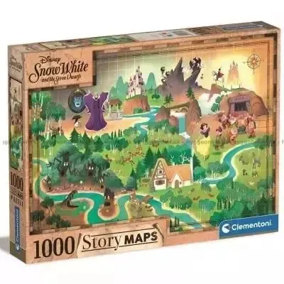 Puzzle 1000 Story Maps Śnieżka Clementoni 8005125398157