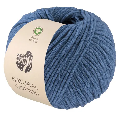 LANA GROSSA NATURAL COTTON Häkelwolle, 80 m (Bio-Baumwollgarn in Millefili-Zwirnung), 50 g
