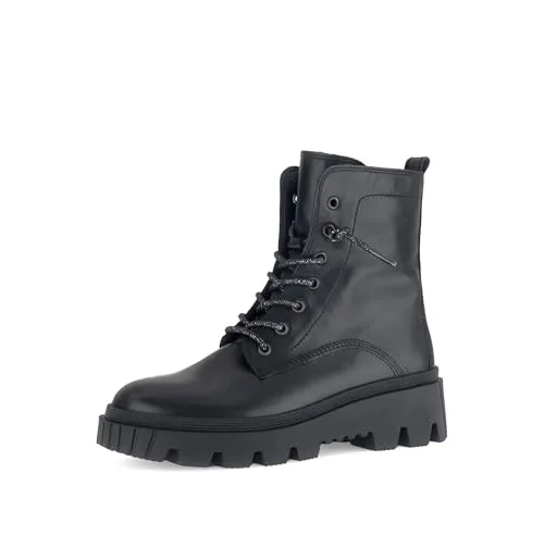 Gabor Damenschuhe Stiefel Schnürstiefel Schwarz - Wanderschuhe mit elegantem Design, ausgestattet mit dem Best-Fitting-Konzept für höchsten Tragekomfort und einer robusten Gummisohle für optimale Haltbarkeit.