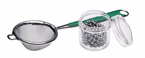 GRÄWE Reinigungsperlen aus Edelstahl mit Auffang-Sieb