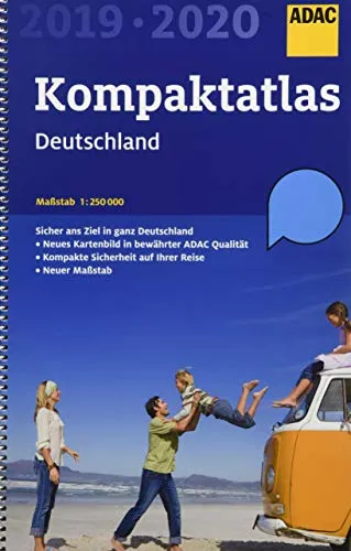 ADAC Kompaktatlas Deutschland 2019/2020 1:250 000 (ADAC Atlanten)