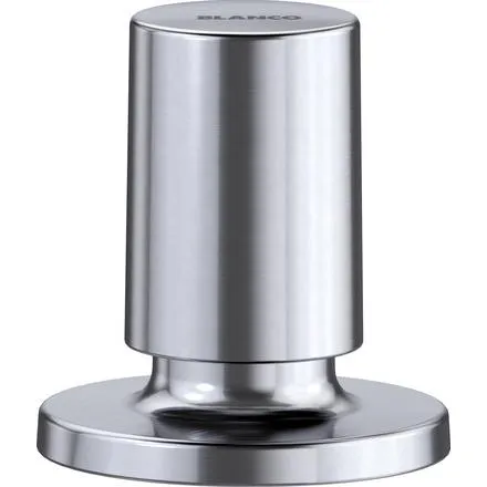 BLANCO Zugknopf rund Messing Edelstahl finish - Abflussstopfen, hochwertiges Material und flexible Gestaltung für alle BLANCO Spülen und Ablaufgarnituren