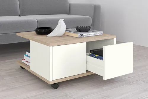 FMD Couchtisch Twin, 70 cm mit Stauraum