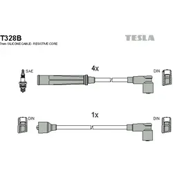 Tesla Zündleitungssatz T328B – Hochleistungszündkabel von Tesla