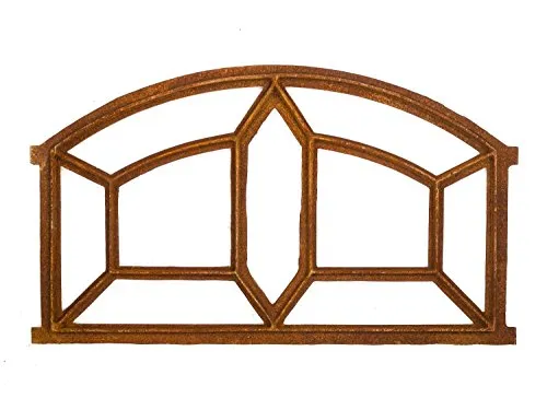 Antik-Stil Eisenfenster 90x54cm - Fliegengitter im rustikalen Antik-Stil, ideal für dekorative Akzente in Ihrem Zuhause oder Garten.