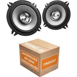 Kenwood KFC-S1356 Lautsprecher Einbauset für BMW 3er E36 - 13cm Koax Lautsprecher mit hoher Spitzenbelastbarkeit von 260 W, ideal für kraftvollen Sound in Ihrem BMW 3er E36. Inkl. Einbauzubehör für einfachen Einbau.