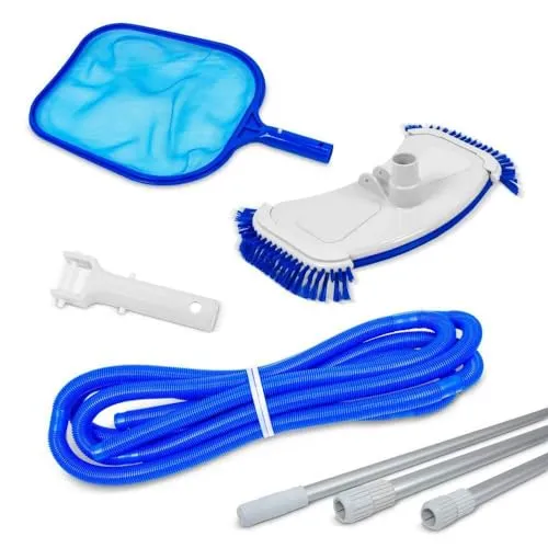 SAXONICA Pool Bodensauger Set Basic 4-TLG. mit 340 cm Teleskopstange