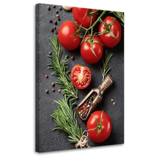 Feeby Leinwandbild in rot von Feeby