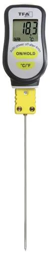 TFA Dostmann Einstichthermometer -20 bis 300°C - Infrarot-Thermometer mit feiner Nadelspitze für präzise Messungen in nur 2-3 Sekunden. Ideal für Fleisch und vielseitig einsetzbar in Küche, Labor und Industrie.