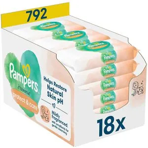 Pampers Feuchte Tücher Harmonie Protect + Care 18x
