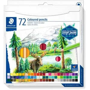Staedtler Buntstifte 146C C72 Design Journey, 72 farbige Stifte - Schreibutensilien mit exzellenter Mischbarkeit und leuchtenden Farben, ideal für kreative Projekte und Aquarelltechniken. Hergestellt in Deutschland, 72 Stück im praktischen Karton-Etui.
