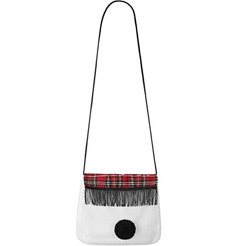 tectake dressforfun weiße Handtasche, Handtasche Damen, Shoulder Bag Schneefrau, Umhängetasche, Handtaschen für Damen Kostüm Eis, Schotten Tracht, Schnee Frau Kostüm, zum Eisbär, Olaf Kostüm