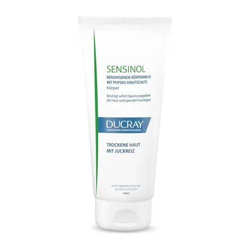Ducray SENSINOL, Anti-Juckreiz Körpermilch für empfindliche Haut, dermatologische Body Lotion zur Beruhigung trockener, juckender Haut, klinisch getestet, 200 ml