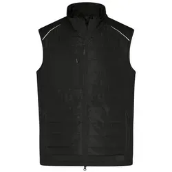 Men's Hybrid Vest Softshellweste Schwarz, Gr. 5XL