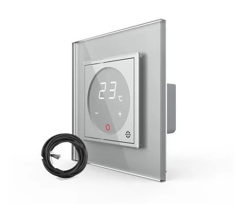 LIVOLO Raumthermostat ext. Temperaturfühler Fußboden / Elektroheizung Glasrahmen