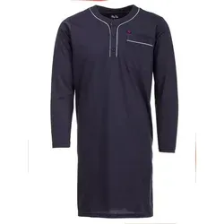 Henry Terre Nachthemd Nachthemd Langarm - Unifarben grau M