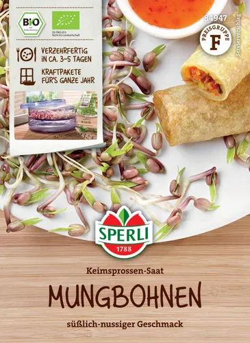 Sperli BIO Keimsprossen-Saat Mungbohnen von SPERLI