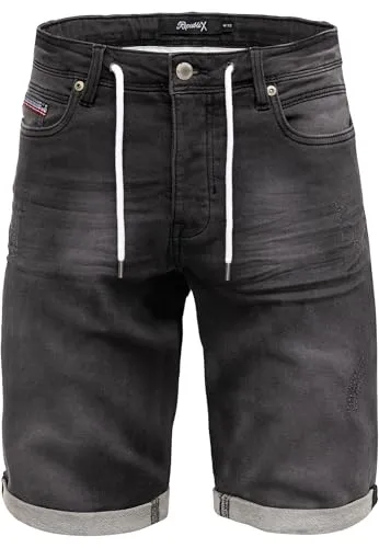 REPUBLIX Herren Jeans Short R7038 Schwarz W30 – Stilvolle Bermuda für den Sommer - Bequeme REPUBLIX Herren Jeans Short R7038 in Schwarz. Ideal für warme Tage, bietet diese Regular Fit Bermuda maximalen Tragekomfort und Stil. Perfekt für Freizeitaktivitäten.