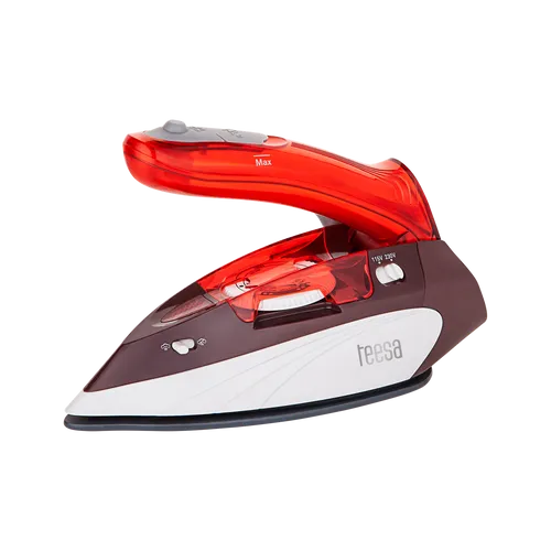 Teesa 1100W handliches, leistungsstarkes klappbares Keramik-Reisedampfbügeleisen