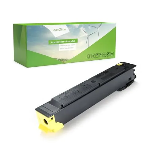 Green2Print Toner gelb 12000 Seiten für Kyocera TASKalfa 356CI - Sonstiges Druckerzubehör, umweltfreundlicher Markentoner mit hoher Zuverlässigkeit, ideal für nachhaltiges Drucken und Kostenersparnis.