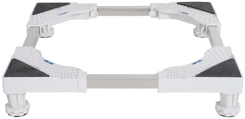 DELUKE® Waschmaschinen Untergestell BART - 300kg belastbar - Podeste & Rahmen für Waschmaschinen, vielseitig einsetzbar und schützt vor Feuchtigkeit, ideal für Waschmaschinen, Trockner und Kühlschränke.