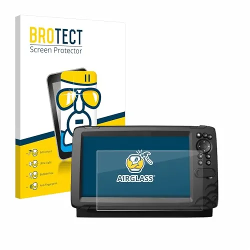 BROTECT Schutzglas Folie für Lowrance HOOK Reveal 9 Panzer Schutzfolie Glas [Extrem Kratzfest 9H, Anti-Fingerprint, Ultra-Transparent]