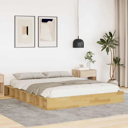 Maison Exclusive Massivholzbett 160x200 cm aus Eichenholz