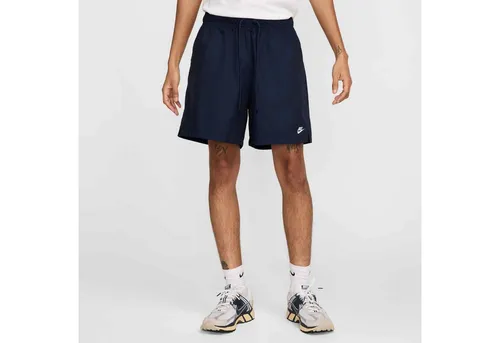 Nike Club Flow-Webshorts für Herren, Obsidian/White, FN3307-451, XL - Leichte Webshorts mit atmungsaktivem Mesh-Futter für optimalen Tragekomfort. Elastischer Bund mit Kordelzug sorgt für eine individuelle Passform. Praktische Taschen machen sie ideal für den Alltag.