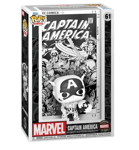 Funko Pop! Comic Cover: Marvel's 85th - Capt. Captain America, hochwertige Vinyl-Sammelfigur für Marvel Comics Fans und perfekte Geschenkidee