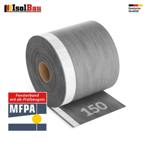 Fensterband 150mm x 30m Dichtband Fensteranschlussband Folienband Außen Flexband