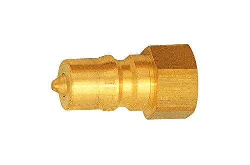 RIEGLER 107700-246.53 Verschlussnippel beidseitig absperrend, MS blank, G 3/8 IG NW 7,5, 1Stk