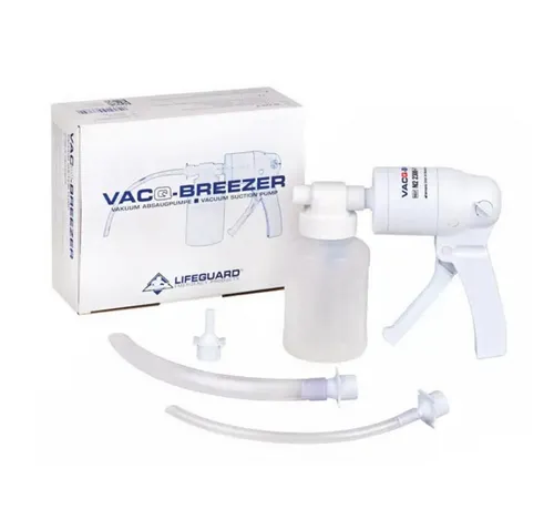 DocMed Vakuumierer VACQ-Breezer Vakuum Absaugpumpe Spezial-Set, Hohe Saugleistung, Leichtes Gewicht