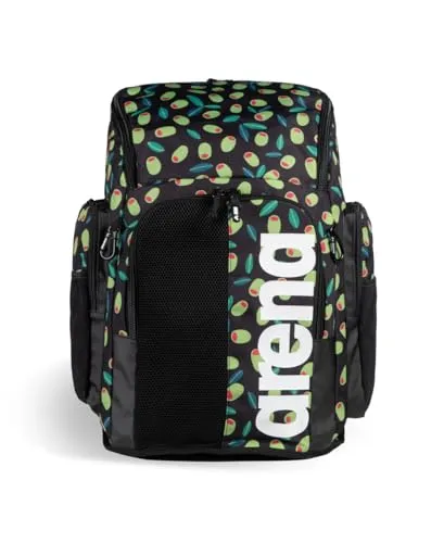 ARENA Spiky III Rucksack 45 - Schwimmsportler Rucksack für Training - Geräumiger 45 Liter Rucksack für Sportler mit speziellen Fächern für nasse Kleidung und Zubehör, ideal für Schwimmtraining und Wettbewerbe.