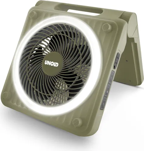 Unold Akku-Solarventilator Camping Ø 20 cm in grün von UNOLD
